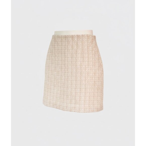 Aritzia | Babaton Cream Tweed Mini Skirt | US 6 - Picture 2 of 8